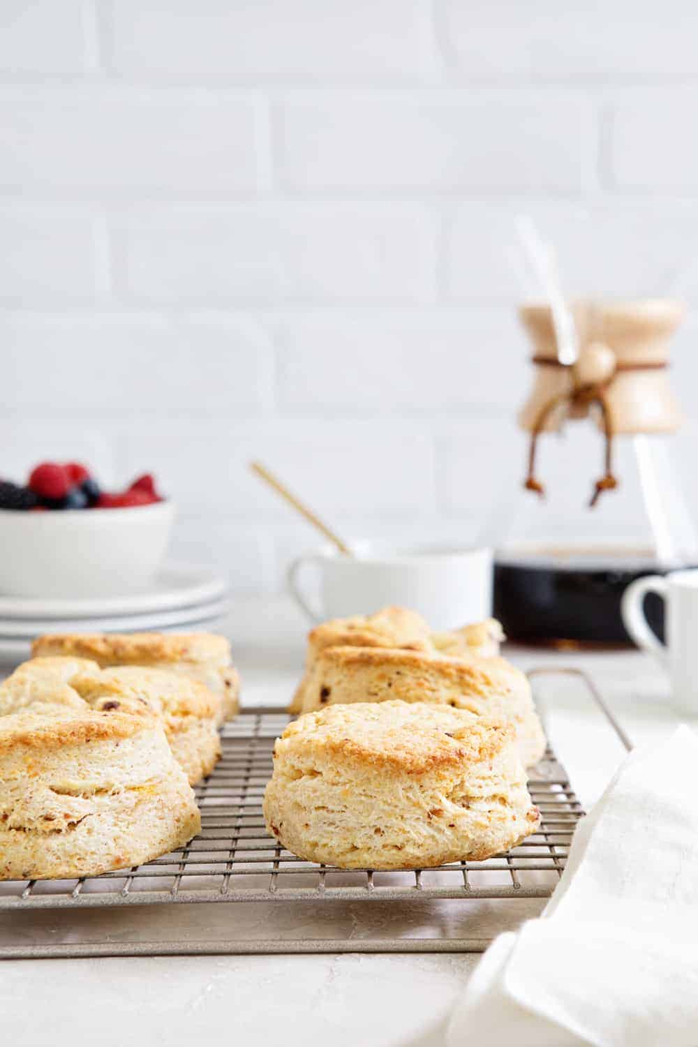 Bacon Cheddar Biscuits are tender, flaky, and full of flavor. Serve them up for breakfast, brunch and even dinner.