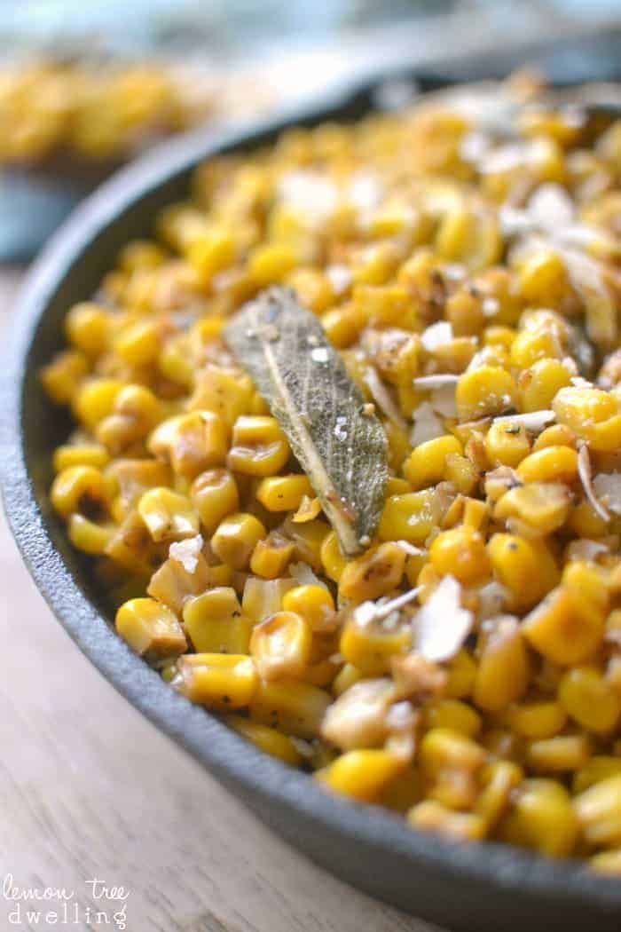 Skillet Corn with Brown Butter and Sage