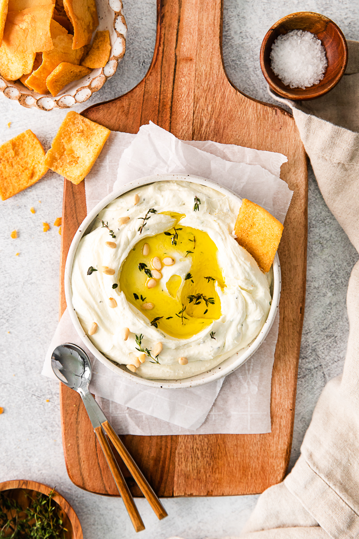 Roasted Garlic Whipped Feta